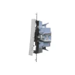 Simon 55 WMDL-031xx3-0143 Łącznik potrójny (moduł) 10 AX, 250 V~, szybkozłącza; Aluminium mat