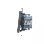 Simon 55 WMDL-0106Lx-116 Łącznik krzyżowy bez piktogramu (moduł) 10 AX, 250 V~, szybkozłącza; Grafitowy mat