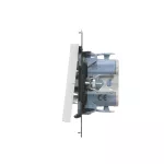 Simon 55 WMDL-0104Lx-111 Łącznik krzyżowy z podświetleniem LED – piktogram schody (moduł) 10 AX, 250 V~, szybkozłącza; Biały mat