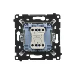 Simon 55 WMDL-0104Mx-111 Łącznik krzyżowy z podświetleniem LED – podświetlenie jak w łączniku pojedynczym (moduł) 10 AX, 250 V~, szybkozłącza; Biały mat