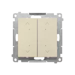 Simon 55 WMDL-TEZ2-144 Łącznik/przycisk roletowy podwójny, elektroniczny (moduł); Szampański mat