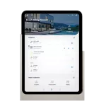 Simon GO TBU-GFO2A8-111 Uchwyt ścienny otwarty do tabletu Samsung Galaxy Tab A8 10,5”; Biały mat Wycofany z oferty - do wyczerpania stanów magazynowych