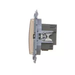 Simon 10 WC-EC2CAXXX-01-41x Ładowarka 2xUSB C+A (moduł), Σ3.1 A QUICK CHARGE, 5V DC, 230V; kremowy Koniec produkcji zamiennik: CEC2CAQ.01/41