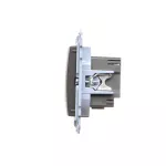 Simon 10 WC-EC2CAXXX-01-49x Ładowarka 2xUSB C+A (moduł), Σ3.1 A QUICK CHARGE, 5V DC, 230V; czarny Koniec produkcji zamiennik: CEC2CAQ.01/49