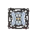 Simon 55 WMDL-0106L8R-0XX Przycisk roletowy (mechanizm) 10A, 250V~, szybkozłącza, czarna rama montażowa