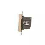 Simon 55 WMDS-0042L2-144 Ładowarka USB C+A (moduł), 30W, 230V; Szampański mat