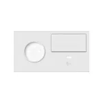 Simon 100 W100-10020259X-230 Panel 2-krotny: 1 gniazdo + 1 klawisz + 1 ładowarka USB C (prawa strona); biały mat