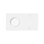 Simon 100 W100-10020263X-230 Panel 2-krotny: 1 gniazdo + 2x1 ładowarka USB C; biały mat
