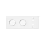 Simon 100 W100-10020337X-230 Panel 3-krotny: 2 gniazda + 2x1 ładowarka USB C; biały mat