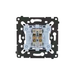 Simon 55 WMDL-051XXR-0XX Łącznik świecznikowy (mechanizm) 16AX, 250V~, zaciski śrubowe, czarna rama montażowa