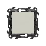 Simon 24 TS24P-NP1LXX-042 Przycisk pojedynczy zwierny z podświetleniem LED (moduł) 10 A, 250 V~, szybkozłącza; kaszmirowy