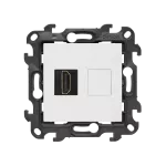 Simon 24 WS24P-2430194-030 Gniazdo HDMI ver. 2.1 pojedyncze (moduł); biały