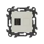 Simon 24 WS24P-2430194-087 Gniazdo HDMI ver. 2.1 pojedyncze (moduł); kaszmirowy