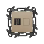 Simon 24 WS24P-2430194-034 Gniazdo HDMI ver. 2.1 pojedyncze (moduł); szampański mat