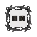 Simon 24 WS24P-2432194-030 Gniazdo HDMI ver. 2.1 podwójne (moduł); biały