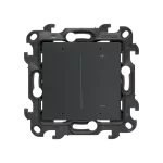Simon 24 GO WS24P-24391316-038 Ściemniacz do LED ściemnialnych, klawiszowy, z możliwością sterowania smartfonem [Wi-Fi], 200 W, 230 V, (moduł); grafitowy mat