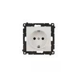 Simon 55 GO WMDS-TEGSZ1W-111 Gniazdo schuko Wi-Fi z przyciskiem i wbudowanym pomiarem energii, sterowany smartfonem – SOCKET 1x16 A, 230 V, (moduł); Biały mat