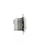 Simon 55 GO WMDS-TEGSZ1W-111 Gniazdo schuko Wi-Fi z przyciskiem i wbudowanym pomiarem energii, sterowany smartfonem – SOCKET 1x16 A, 230 V, (moduł); Biały mat