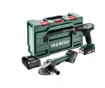 METABO ZESTAW COMBO 18V 2.4.1 18 V (BS 18 LT + W 18 L 9-125 Quick) 2x4,0 Ah METABOX