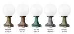 SU-MA lampa stojąca zewnętrzna kule Classic E27 czarny/patyna IP43 K 4011/1/K 200 OP
