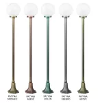SU-MA lampa stojąca zewnętrzna kule Classic E27 czarny/patyna IP43 K 5002/1/KP 200 OP