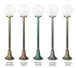 SU-MA lampa stojąca zewnętrzna kule Classic E27 czarny/patyna IP43 K 5002/2/KP 200 OP