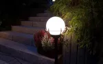 SU-MA lampa stojąca zewnętrzna kule z koszykiem 200 E27 czarny/patyna IP43 K 5002/3/KPO OP