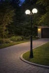 SU-MA lampa stojąca zewnętrzna kule z koszykiem 250 OGMWN 2 KPO 250