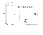 SU-MA lampa stojąca zewnętrzna LED Karo 10W 720lm 4000K ciemny popiel 78cm IP54 KR-780