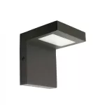 SU-MA kinkiet zewnętrzny LED Karo 10W 720lm 4000K ciemny popiel IP54 KR-K100