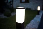 SU-MA lampa stojąca zewnętrzna Inox kwadratowa Black SS802-650 BL