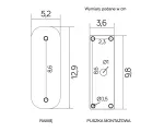 SU-MA kinkiet zewnętrzny Inox kwadratowa SS802-A