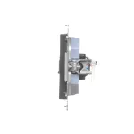 Simon 55 WMDA-P91xx5-149 Gniazdo komputerowe pojedyncze RJ45 kategoria 6, z przesłoną przeciwkurzową (moduł); Czarny mat