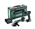 METABO ZESTAW COMBO 18V 2.6.5 18 V (BS 18 L BL + W 18 L BL 9-125 Quick) 1x2,0Ah 1x4,0Ah METABOX