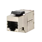 Simon 400 TS4-CJ645FF złącze RJ45 kat. 6 FTP gniazda F-F keyston czarny