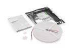LED NEON FLEX PROFIL T 24V. 2835, 12W/m, NEUTRALNY BIAŁY, WODOODPORNY, 6mm, 5m, ZAŚLEPKI, UCHWYTY