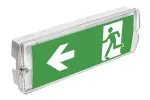 OPRAWA AWARYJNA SAHER-1 DUO, LED, 3W, 300lm, 6400K, AC220-240V, IP65, 1h, DWUZADANIOWA, bez CNBOP