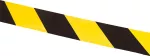 Taśma ostrzegawcza żółto-czarna 75 mm x 500 m