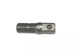 KING TONY UCHWYT TRZPIENIOWY DO WKRĘTAREK 1/4" CALOWY 1/4" x 25mm, ZACZEP KULKOWY