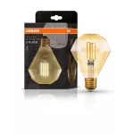 Lampa VINTAGE 1906 CL DIAMOND Filament szkło przezroczyste GOLD 40 non-dim 4,5W 825 E27