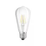 Lampa LED, klasyczny kształt bańki Edison 7W 827 230V szkło przezroczyste E27