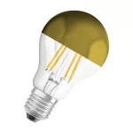 Lampa LED STAR CL A Filament szkło przezroczyste Mirror Gold 37 non-dim 4W 827 E27