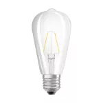 Lampa LED, klasyczny kształt bańki Edison 3W 827 230V szkło przezroczyste E27