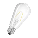 Lampa LED, klasyczny kształt bańki Edison 3W 827 230V szkło przezroczyste E27