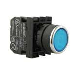 EMAS Przycisk kryty, stabilny, 1NO, niebieski, T0-B100FM