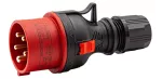 Wtyczka Przenośna Prosta WPP 16/5 Wtyczka 16A/400V 3P+N+Z Typ B BLACK