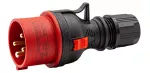 Wtyczka Przenośna Prosta WPP 32/4 Wtyczka 32A/400V 3P+Z Typ B BLACK