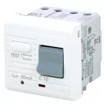MOSAIC WYŁĄCZNIK RÓŻNICOWO PRĄDOWY - 2 MODUŁY BIAŁY 10A/30MA - -230V~ TYP AC