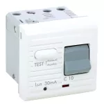 MOSAIC WYŁĄCZNIK RÓŻNICOWO PRĄDOWY - 2 MODUŁY BIAŁY 10A/30MA - -230V~ TYP AC