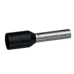 KOŃCÓWKA TULEJKOWA Z KOŁNIERZEM IZOL. 1.5MM2 DOSTARCZANA W PASKACH - CZARNA